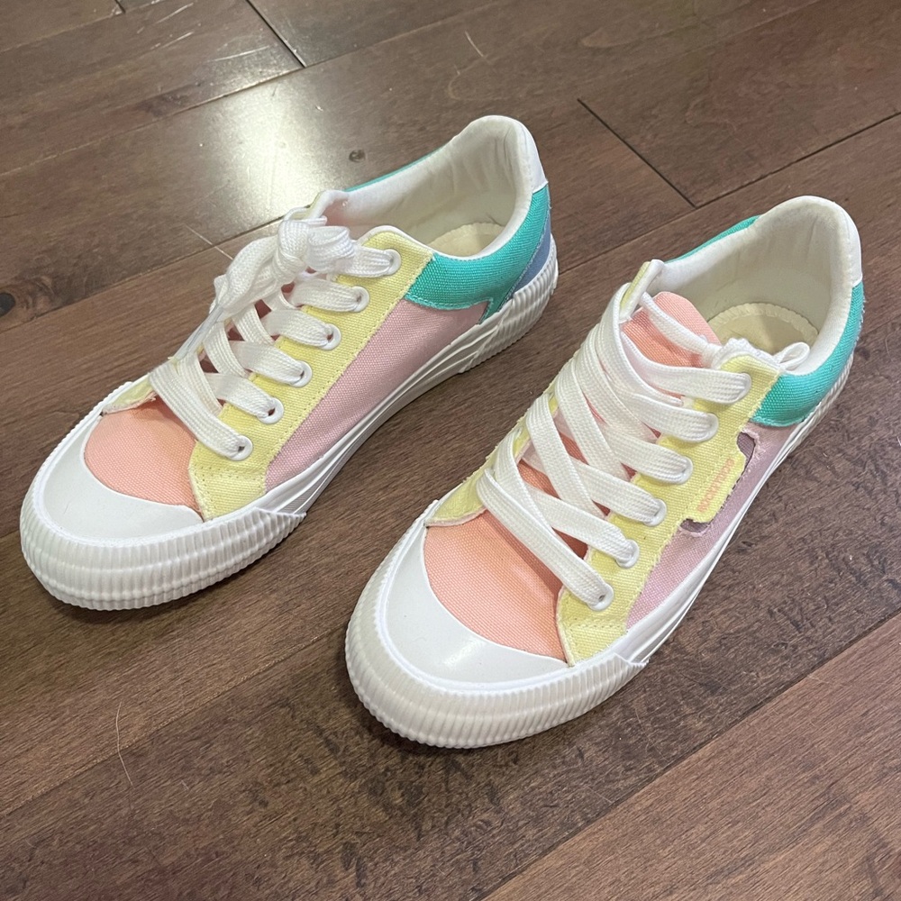 Rocket Dog pastel colorblock sneakers